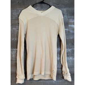 Standard Cloth Thermal Waffle Knit Top Womens Size M